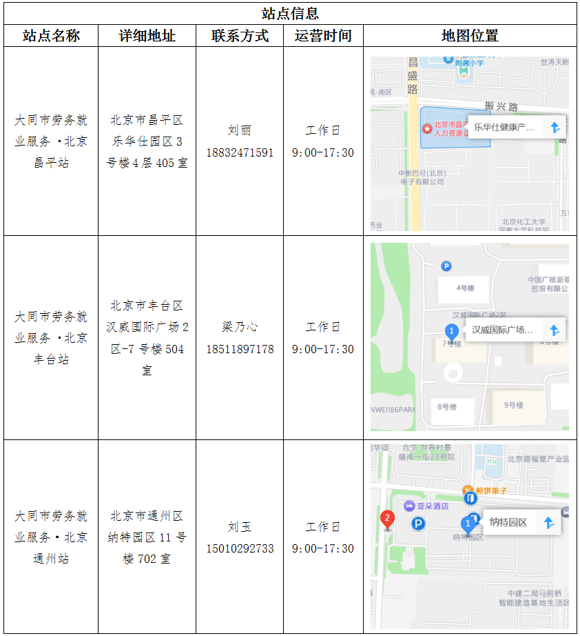 融入首都圈 就业新天地 大同市在京津地区设立5个劳务就业服务站