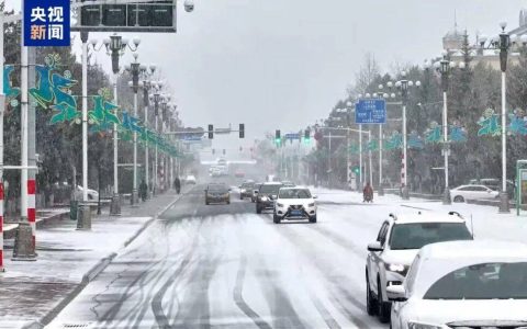 漠河迎来今秋首场降雪
